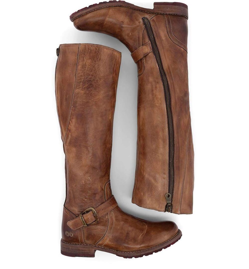 BED|ST- WOMENS GLAYE LEATHER RIDING BOOT - KNEE HIGH BOOTS FOR WOMEN - TALL BO - Picture 4 of 6